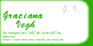 graciana vegh business card